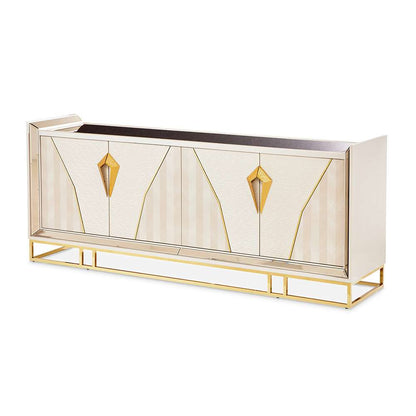 AICO by Michael Amini - Carmela Console Table - Shimmer Ivory - LFR-CRMA223-141 veiw 1