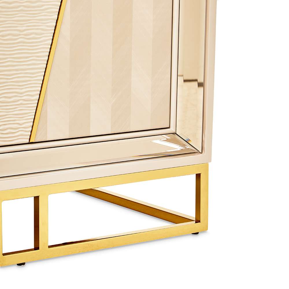 AICO by Michael Amini - Carmela Console Table - Shimmer Ivory - LFR-CRMA223-141 veiw 4