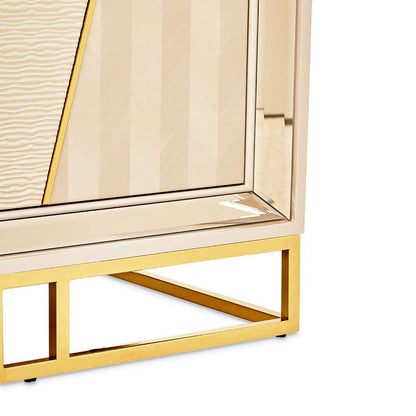 AICO by Michael Amini - Carmela Console Table - Shimmer Ivory - LFR-CRMA223-141 veiw 4