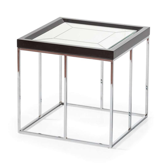 AICO by Michael Amini - Carmela End Table - Glossy Charcoal Sand - LFR-CRMA202-830 veiw 2