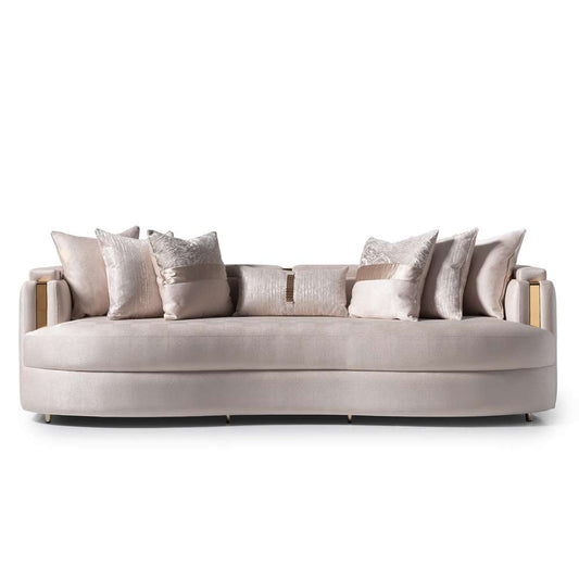 AICO by Michael Amini - Carmela Mansion Sofa - Almond/Gold - LFR-CRMA816-AMD-806 veiw 1