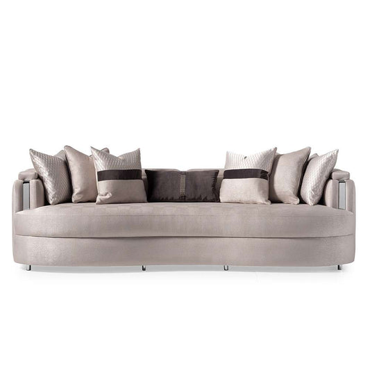 AICO by Michael Amini - Carmela Mansion Sofa - Zinc/Silver - LFR-CRMA816-ZNC-808 veiw 1