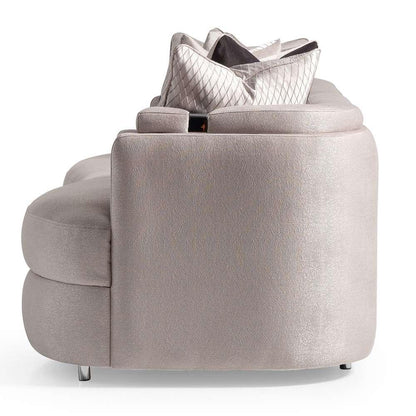 AICO by Michael Amini - Carmela Mansion Sofa - Zinc/Silver - LFR-CRMA816-ZNC-808 veiw 3