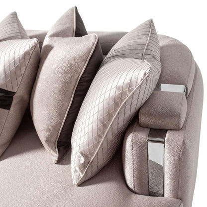 AICO by Michael Amini - Carmela Mansion Sofa - Zinc/Silver - LFR-CRMA816-ZNC-808 veiw 4