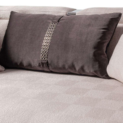 AICO by Michael Amini - Carmela Mansion Sofa - Zinc/Silver - LFR-CRMA816-ZNC-808 veiw 6
