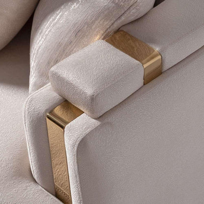 AICO by Michael Amini - Carmela Sofa - Almond/Gold - LFR-CRMA815-AMD-806 veiw 7