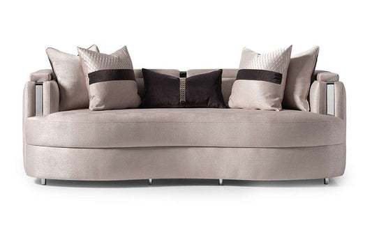 AICO by Michael Amini - Carmela Sofa - Zinc/Silver - LFR-CRMA815-ZNC-808 veiw 1
