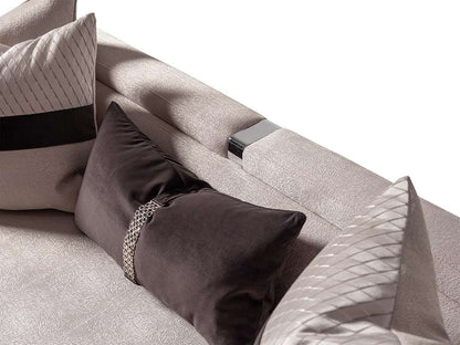 AICO by Michael Amini - Carmela Sofa - Zinc/Silver - LFR-CRMA815-ZNC-808 veiw 4