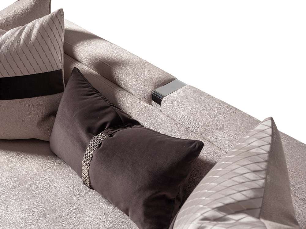 AICO by Michael Amini - Carmela Sofa - Zinc/Silver - LFR-CRMA815-ZNC-808 veiw 5