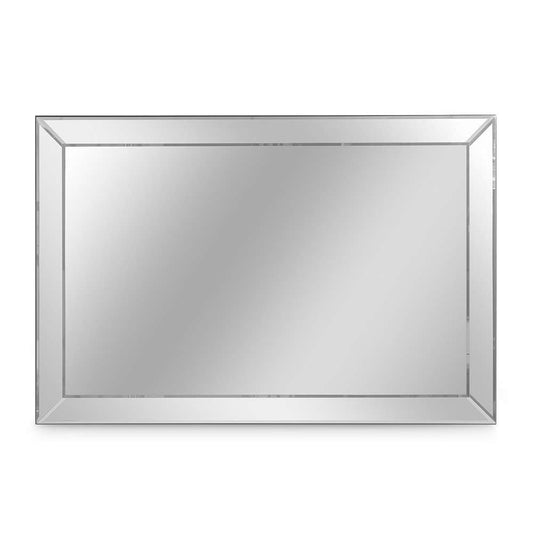 AICO by Michael Amini - Carmela Wall Mirror - Glossy Charcoal Sand - LFR-CRMA260-830 veiw 1