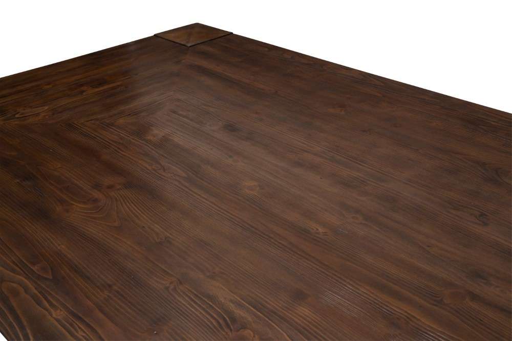 AICO by Michael Amini - Carrollton - 4 Leg Rectangular Dining Table - Rustic Ranch - KI-CRLN000-407 veiw 3