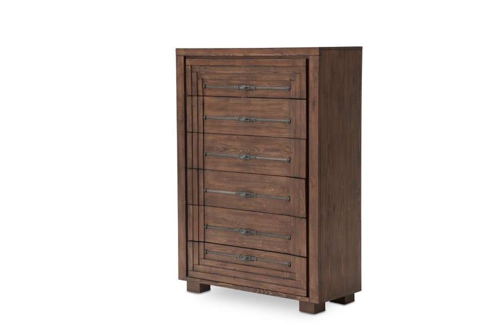 AICO by Michael Amini - Carrollton - 6 Drawer Chest - Rustic Ranch - KI-CRLN070-407 veiw 1