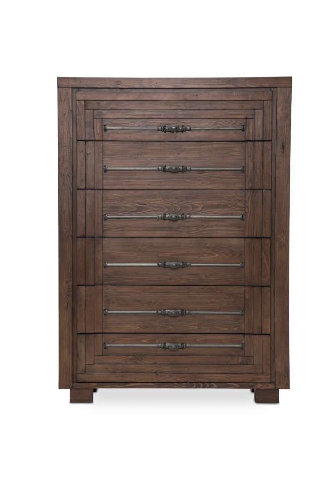 AICO by Michael Amini - Carrollton - 6 Drawer Chest - Rustic Ranch - KI-CRLN070-407 veiw 2