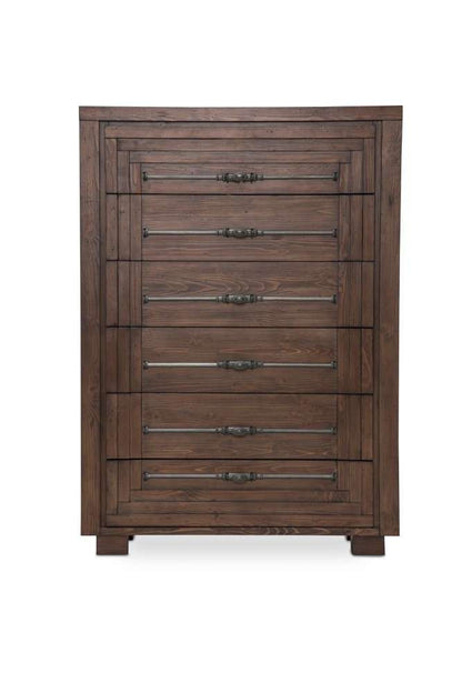 AICO by Michael Amini - Carrollton - 6 Drawer Chest - Rustic Ranch - KI-CRLN070-407 veiw 2