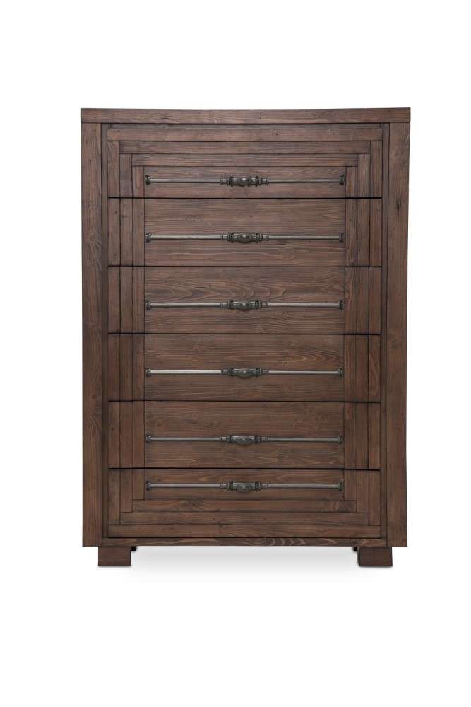 AICO by Michael Amini - Carrollton - 6 Drawer Chest - Rustic Ranch - KI-CRLN070-407N veiw 1