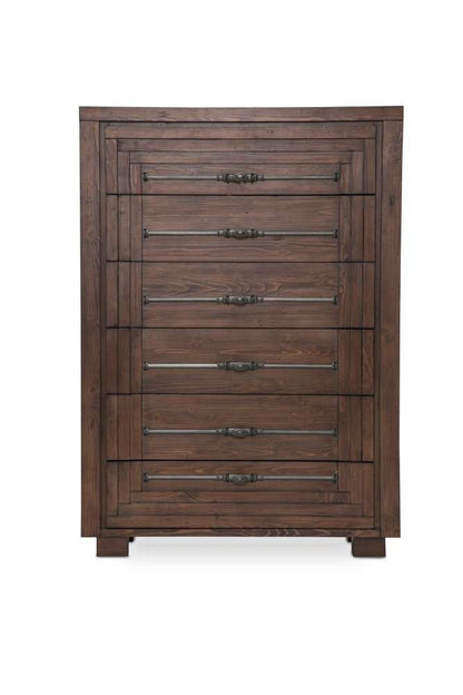 AICO by Michael Amini - Carrollton - 6 Drawer Chest - Rustic Ranch - KI-CRLN070-407N veiw 1
