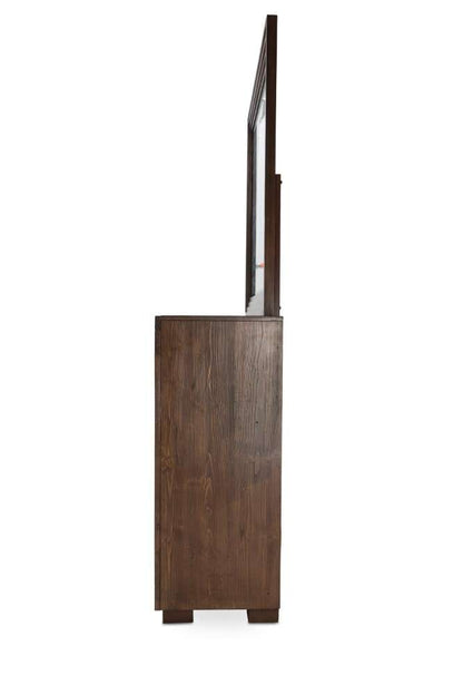 AICO by Michael Amini - Carrollton - Dresser & Mirror - Rustic Ranch - KI-CRLN050-60-407N veiw 6