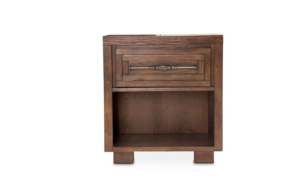 AICO by Michael Amini - Carrollton - Nightstand, 1 Drawer - Rustic Ranch - KI-CRLN040-407 veiw 2