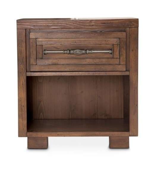AICO by Michael Amini - Carrollton - Nightstand, 1 Drawer - Rustic Ranch - KI-CRLN040-407N veiw 1