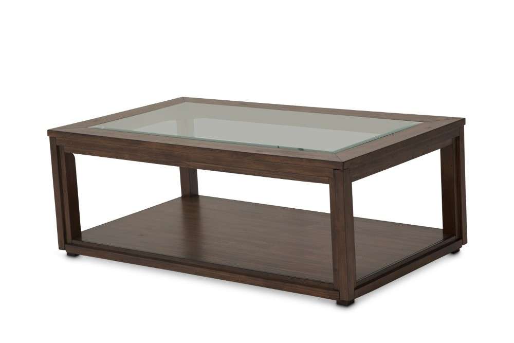 AICO by Michael Amini - Carrollton - Rectangular Cocktail Table - Rustic Ranch - KI-CRLN201-407 veiw 1