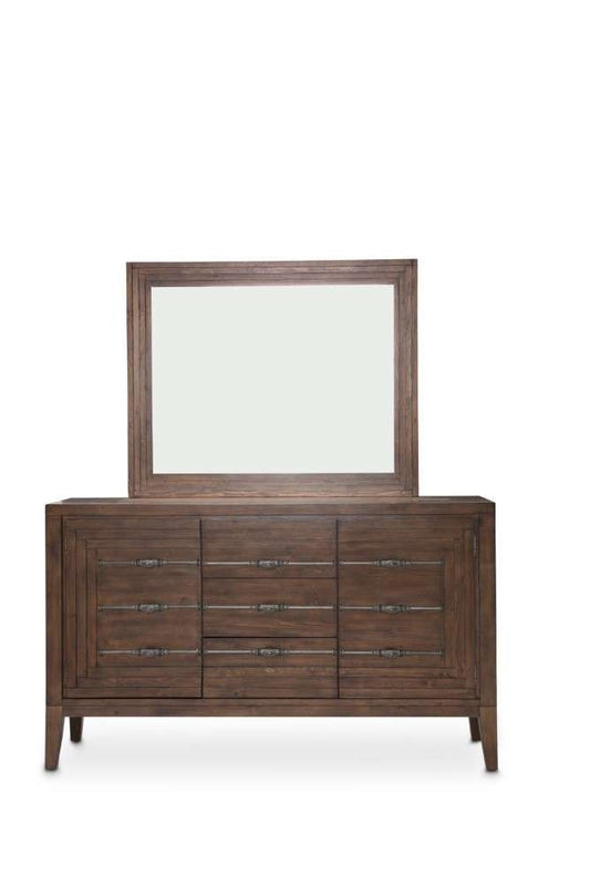 AICO by Michael Amini - Carrollton - Sideboard & Mirror - Rustic Ranch - KI-CRLN007-67-407 veiw 2