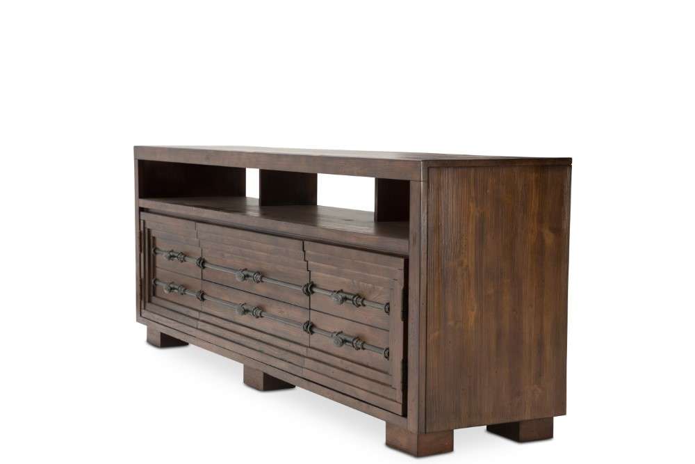 AICO by Michael Amini - Carrollton - TV Console - Rustic Ranch - KI-CRLN081-407N veiw 4