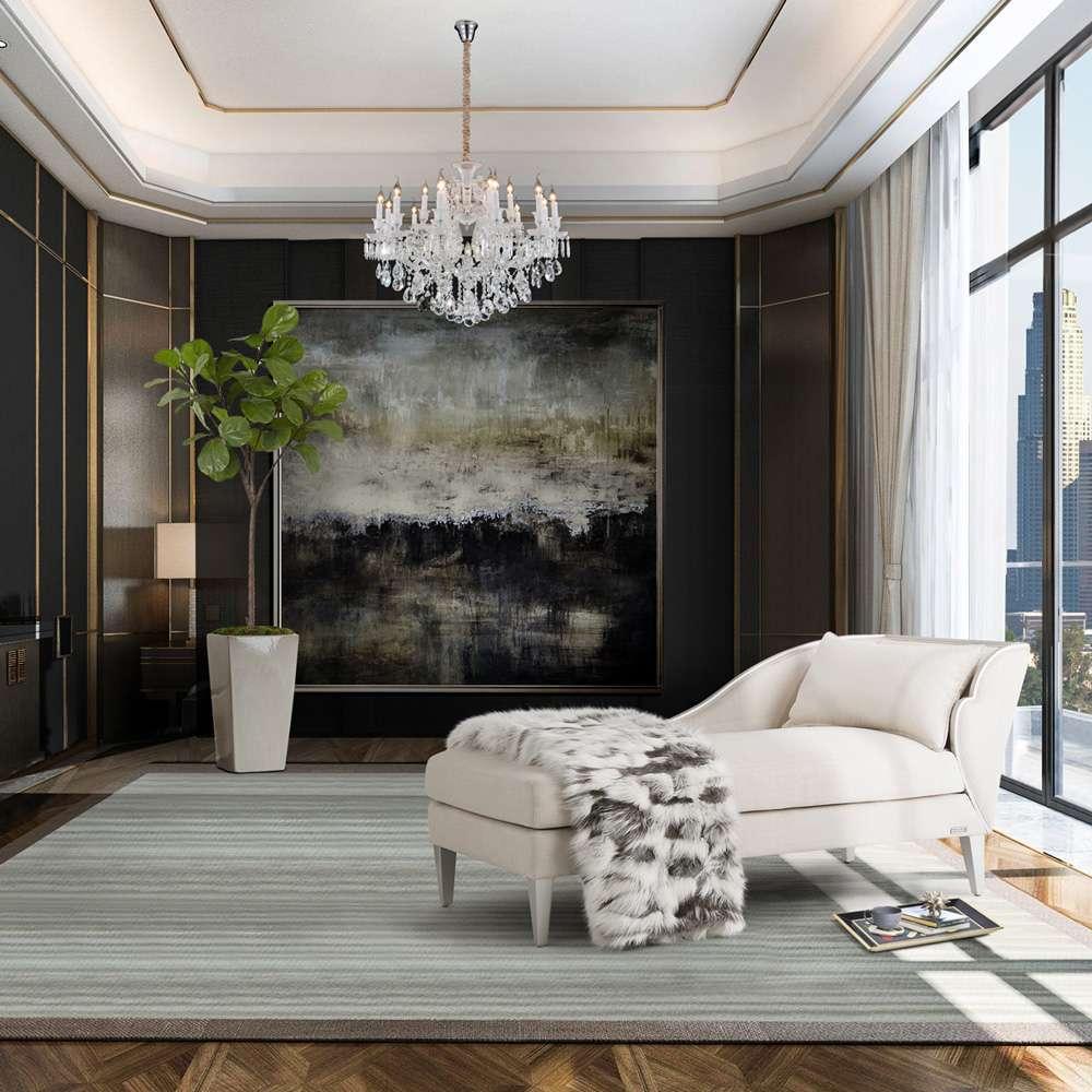 AICO by Michael Amini - Chambord 19 Light Chandelier - LT-CH903-19CLR veiw 2
