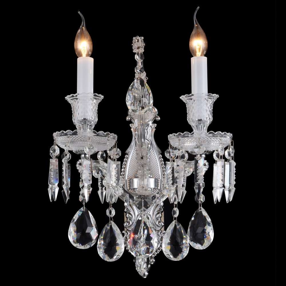 AICO by Michael Amini - Chambord - 2 Light Wall Sconce - LT-WL004-2CLR veiw 1
