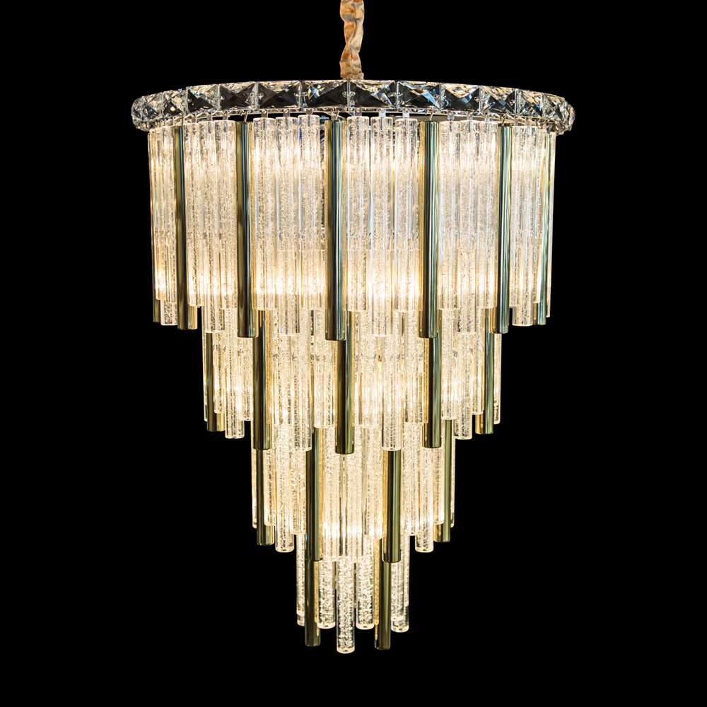AICO by Michael Amini - Chimes - 15 Light Chandelier - Gold - LT-CH959-15GLD veiw 1