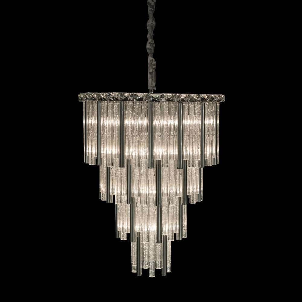 AICO by Michael Amini - Chimes - 18 Light Chandelier - Silver - LT-CH960-18SVL veiw 1