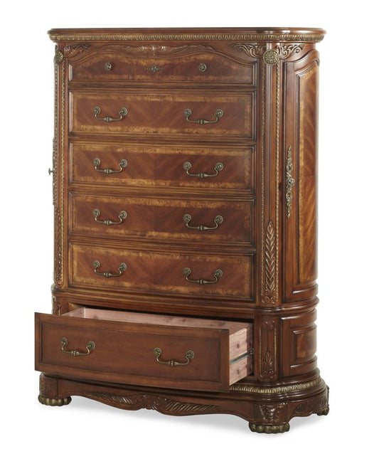 AICO by Michael Amini - Cortina 6 Drawer Chest in Honey Walnut - NF65070SA-28 veiw 2