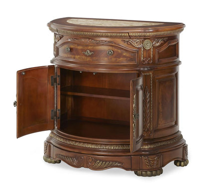 AICO by Michael Amini - Cortina Bedside Chest in Honey Walnut - N65040-28 veiw 3