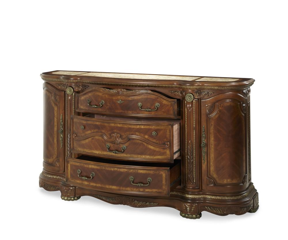 AICO by Michael Amini - Cortina Dresser in Honey Walnut - NF65050SA-28 veiw 2