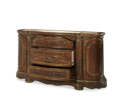 AICO by Michael Amini - Cortina Dresser in Honey Walnut - NF65050SA-28 veiw 2