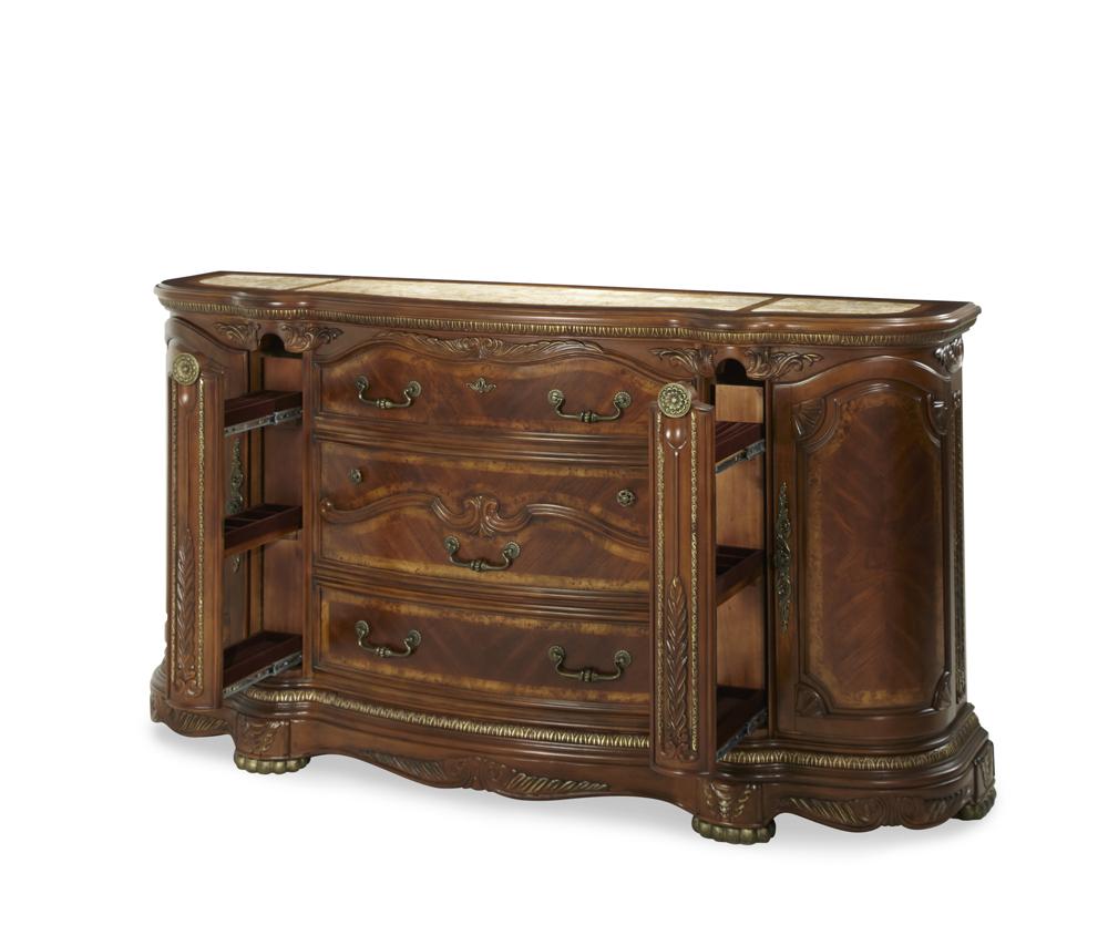 AICO by Michael Amini - Cortina Dresser in Honey Walnut - NF65050SA-28 veiw 4