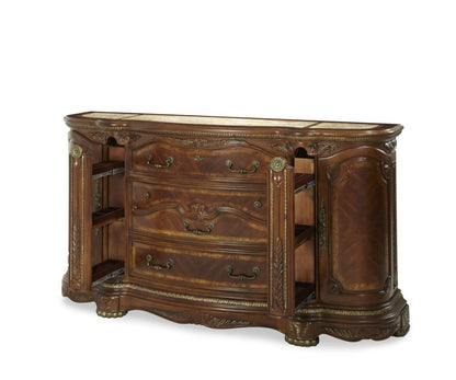 AICO by Michael Amini - Cortina Dresser in Honey Walnut - NF65050SA-28 veiw 4