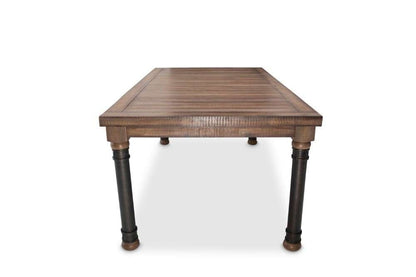 AICO by Michael Amini - Crossings - 4 Leg Rectangular Dining Table - Reclaimed Barn - KI-CRSG000-217 veiw 4