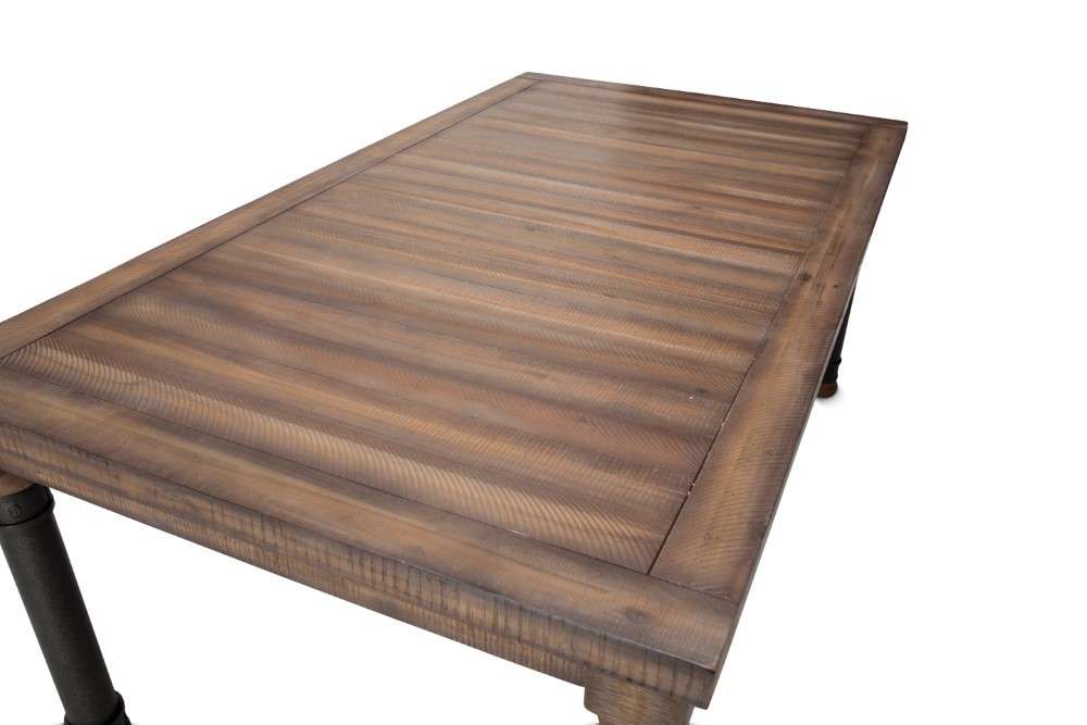 AICO by Michael Amini - Crossings - 4 Leg Rectangular Dining Table - Reclaimed Barn - KI-CRSG000-217 veiw 5