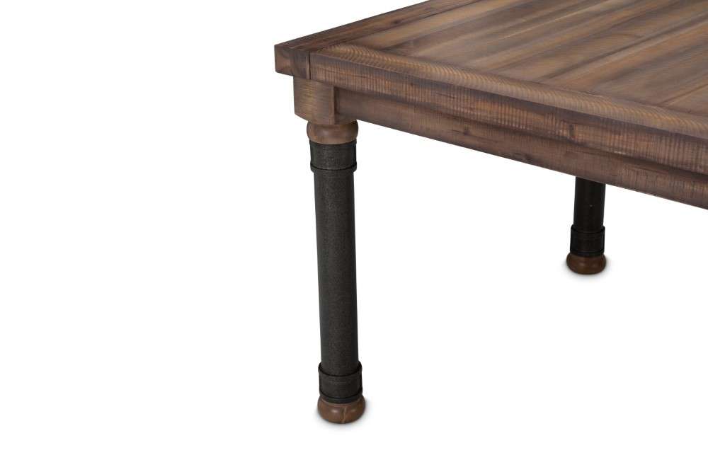 AICO by Michael Amini - Crossings - 4 Leg Rectangular Dining Table - Reclaimed Barn - KI-CRSG000-217 veiw 6