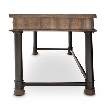 AICO by Michael Amini - Crossings Writing Desk in Reclaimed Barn - KI-CRSG277-217 veiw 3