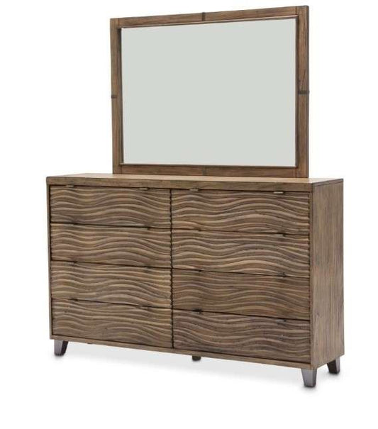 AICO by Michael Amini - Del Mar Sound - Dresser & Mirror - Boardwalk - KI-DELM050-260-215 veiw 1
