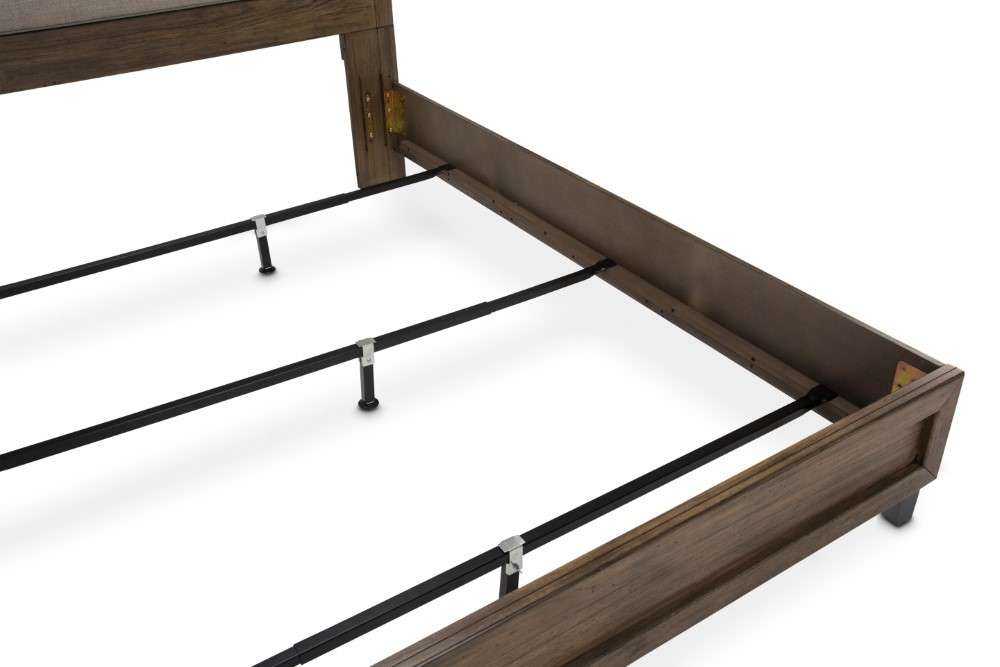 AICO by Michael Amini - Del Mar Sound - Eastern King Panel Bed with Fabric Insert - Boardwalk - KI-DELM014EK-215 veiw 6