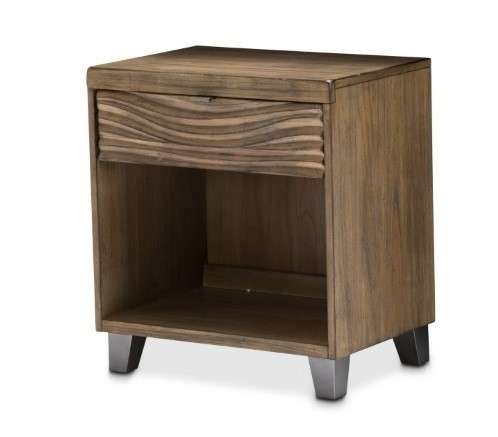AICO by Michael Amini - Del Mar Sound - Nightstand, 1 Drawer - Boardwalk - KI-DELM040-215 veiw 1