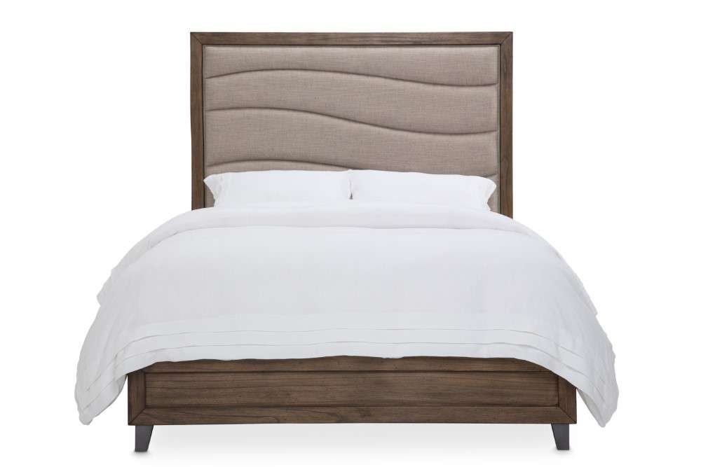 AICO by Michael Amini - Del Mar Sound - Queen Panel Bed with Fabric Insert - Boardwalk - KI-DELM012QN-215 veiw 1