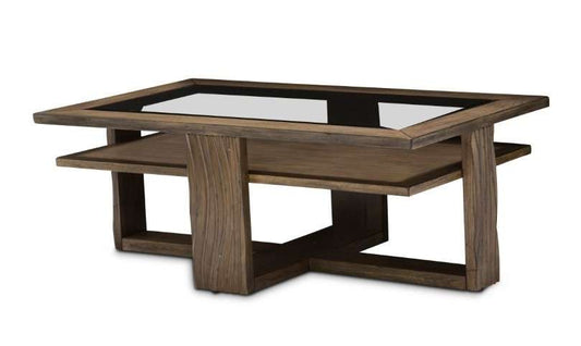 AICO by Michael Amini - Del Mar Sound - Rectangular Cocktail Table - Boardwalk - KI-DELM201-215 veiw 1