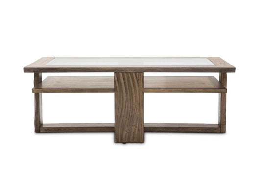 AICO by Michael Amini - Del Mar Sound - Rectangular Cocktail Table - Boardwalk - KI-DELM201-215 veiw 2