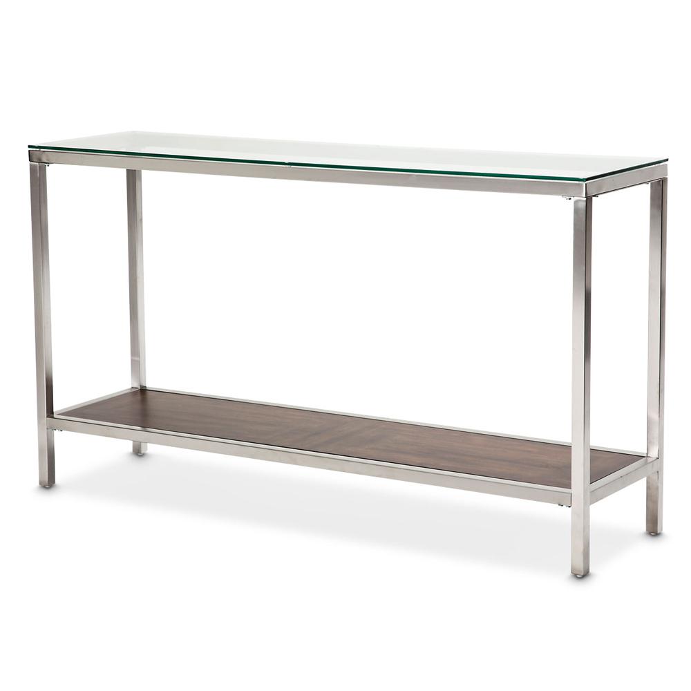 AICO by Michael Amini - Diversey ConsoleTable w/ Glass Top - FS-DVRSY223_CLOSEOUT veiw 1