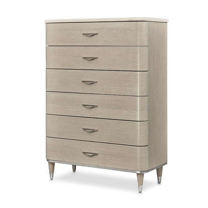 AICO by Michael Amini - Eclipse 6-Drawer Chest - Moonlight - KI-ECLP070SA-135 veiw 1