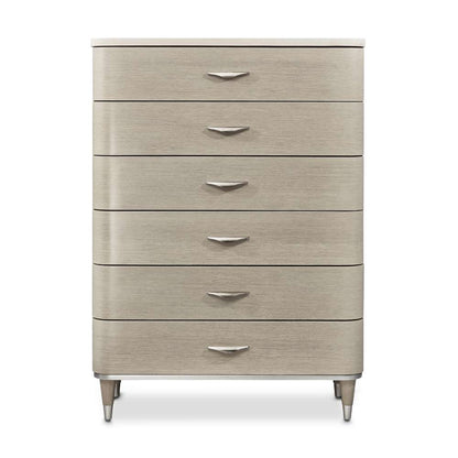 AICO by Michael Amini - Eclipse 6-Drawer Chest - Moonlight - KI-ECLP070SA-135 veiw 2