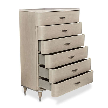 AICO by Michael Amini - Eclipse 6-Drawer Chest - Moonlight - KI-ECLP070SA-135 veiw 6